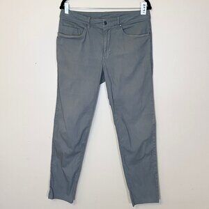 Lululemon ABC Slim Fit Dye Fabric Pants - Men's Size 32*29 - Grey Sage